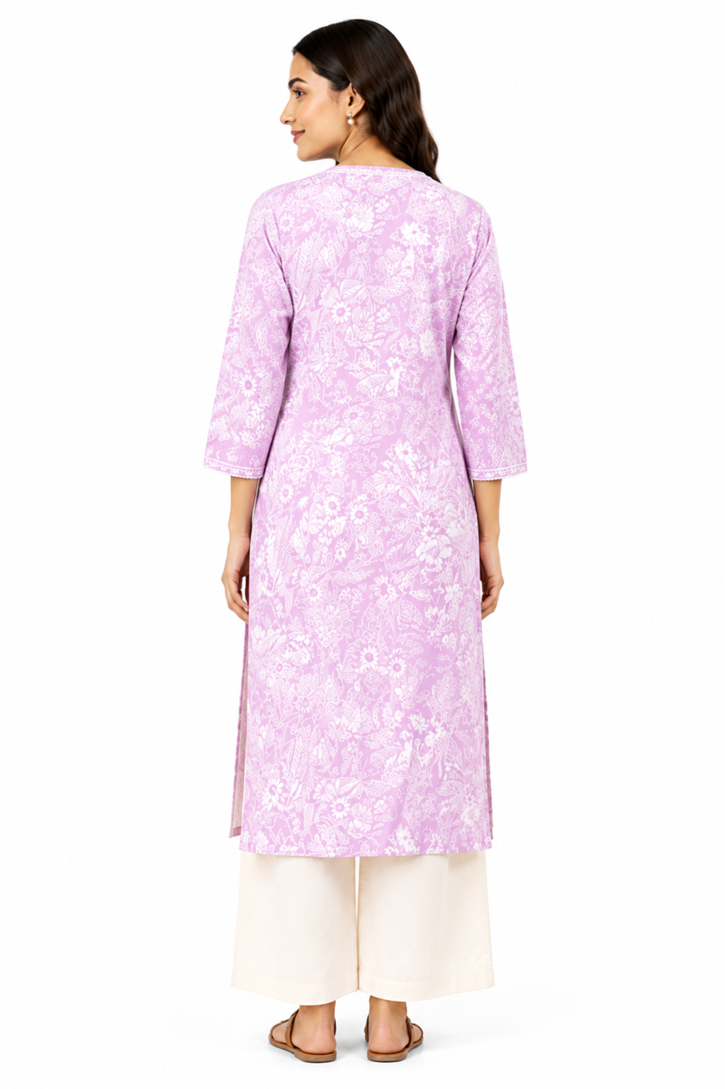 Women’s Cotton Printed Embroidered Kurti – Floral Ethnic Wear