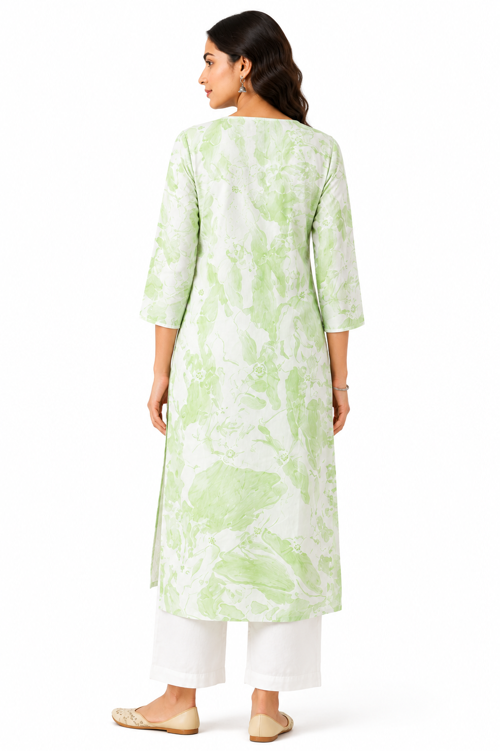 Cotton Printed Embroidered Kurties for Women