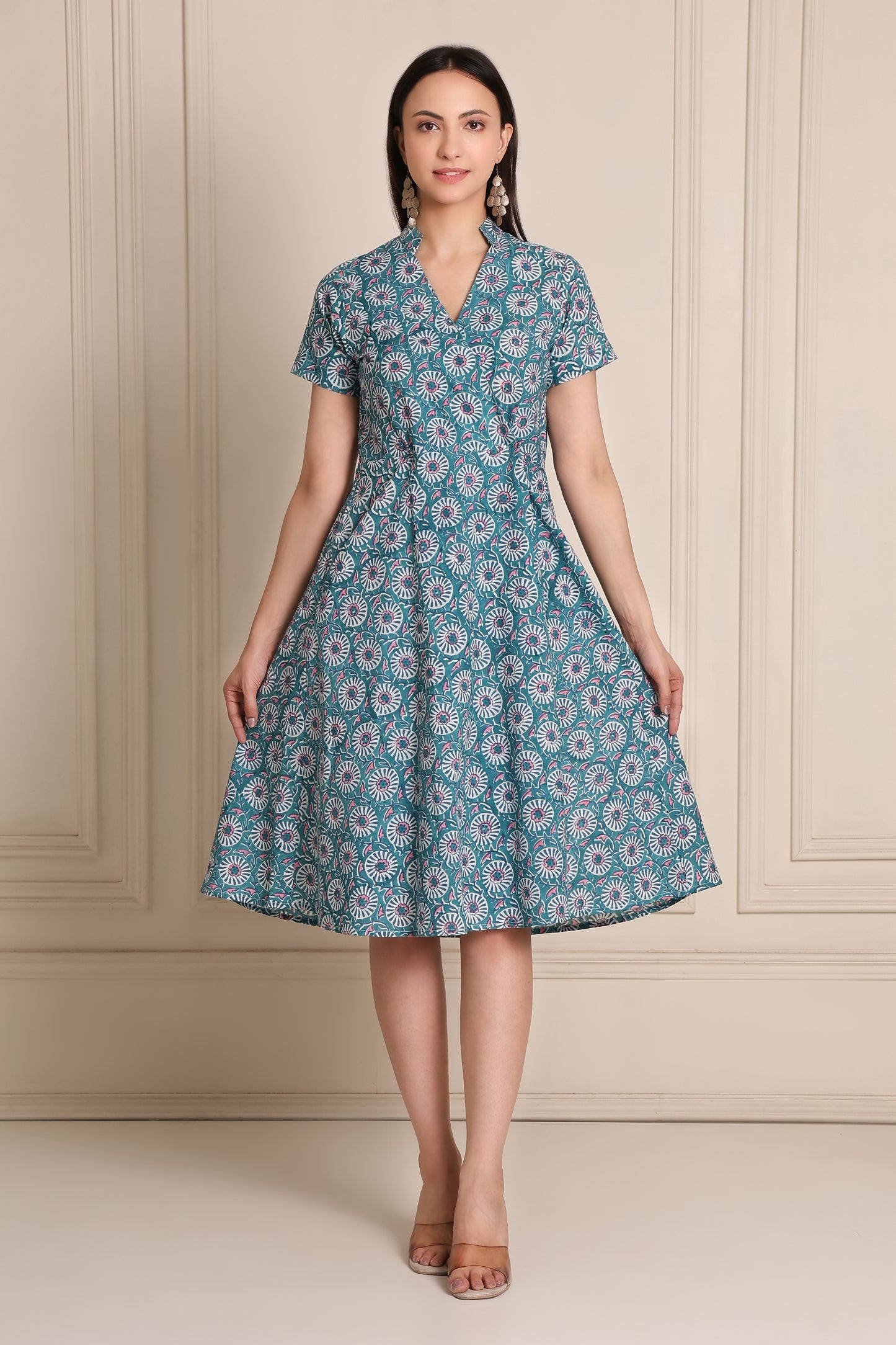 Petal Drift Floral wrap dress