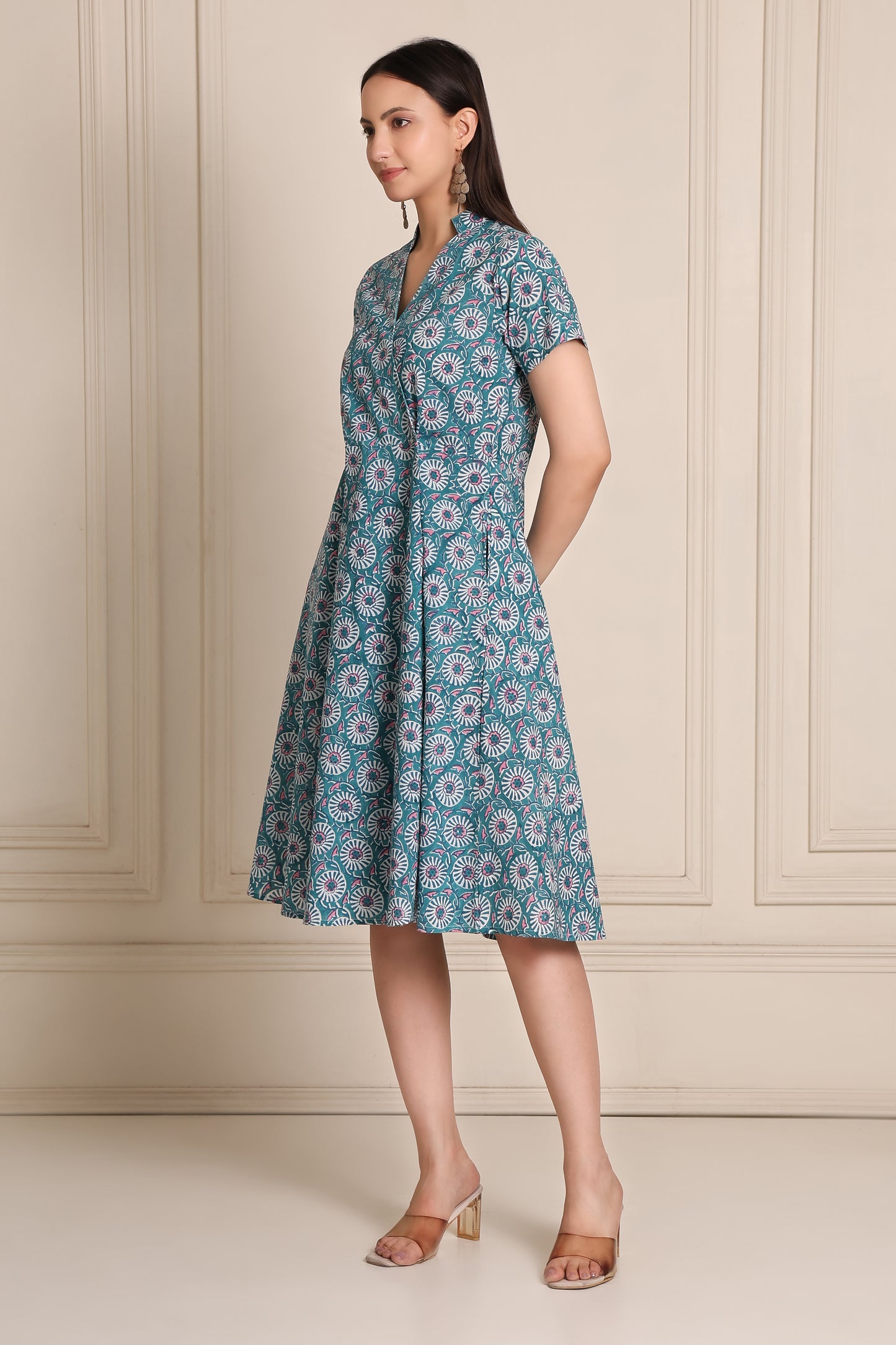 Petal Drift Floral wrap dress