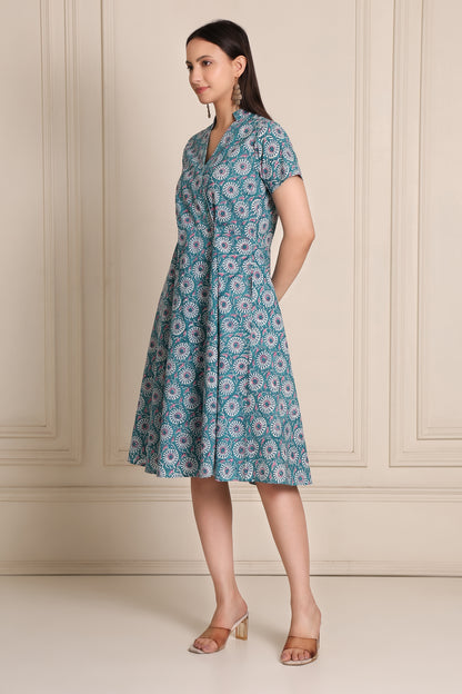 Petal Drift Floral wrap dress